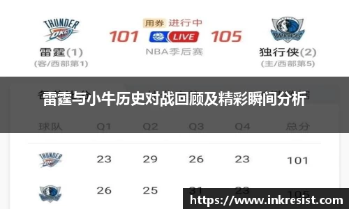 雷霆与小牛历史对战回顾及精彩瞬间分析