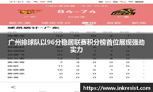 广州排球队以96分稳居联赛积分榜首位展现强劲实力